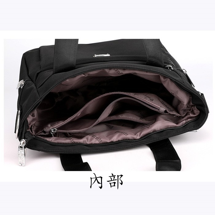 美型尼龍側背包 托特包 肩背包 手提包 手挽包 三用包 時尚包 多功能包 母親節禮物【緣份小屋】-細節圖8