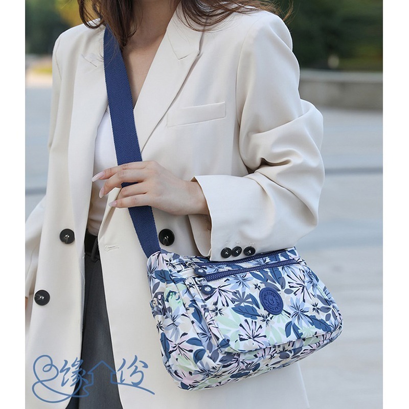 迷霧雨林印花尼龍側背包 斜背包 單肩包 情人節禮物 母親節禮物【緣份小屋】-細節圖2