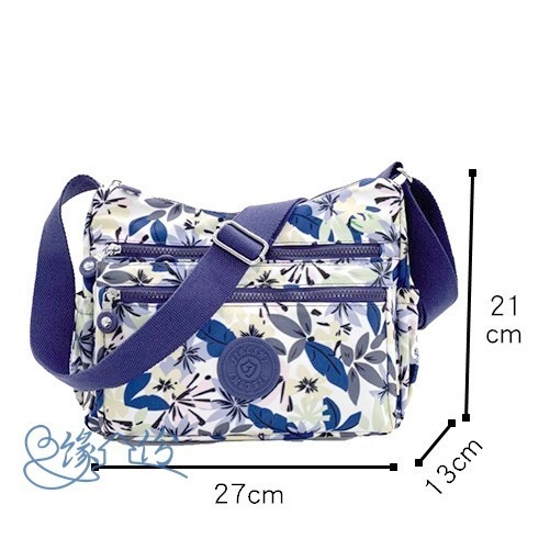 迷霧雨林印花尼龍側背包 斜背包 單肩包 情人節禮物 母親節禮物【緣份小屋】-細節圖4