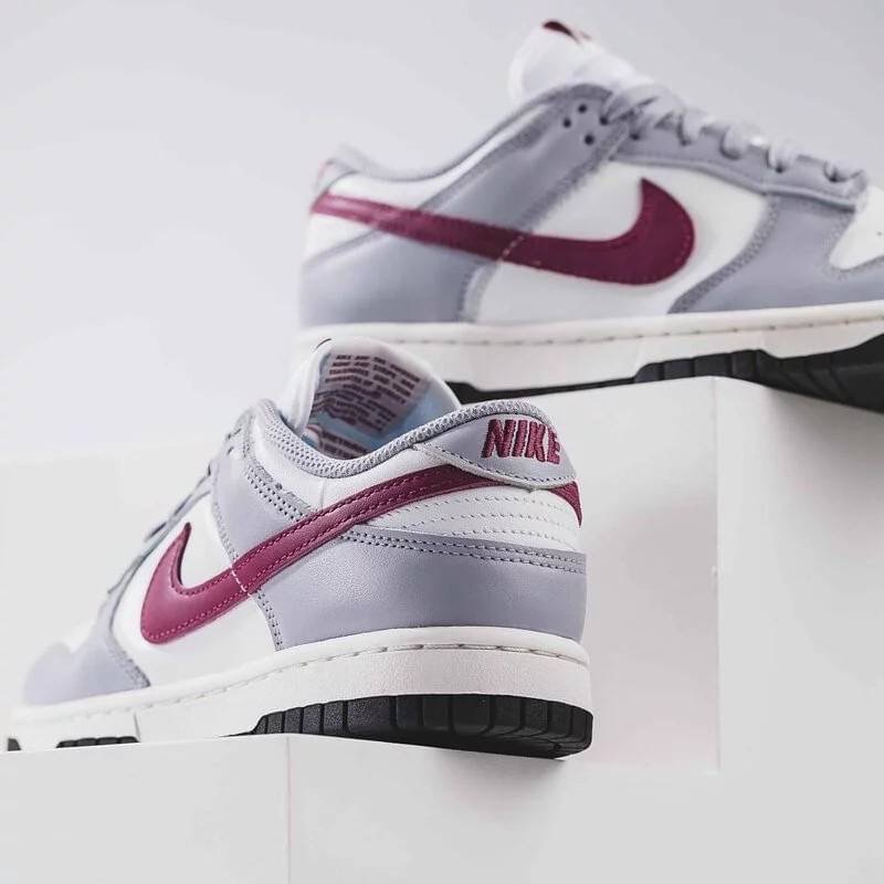 👟NIKE DUNK LOW「Pale Ivory Redwood Wolf Grey」酒紅煙波灰DD1503122-細節圖10