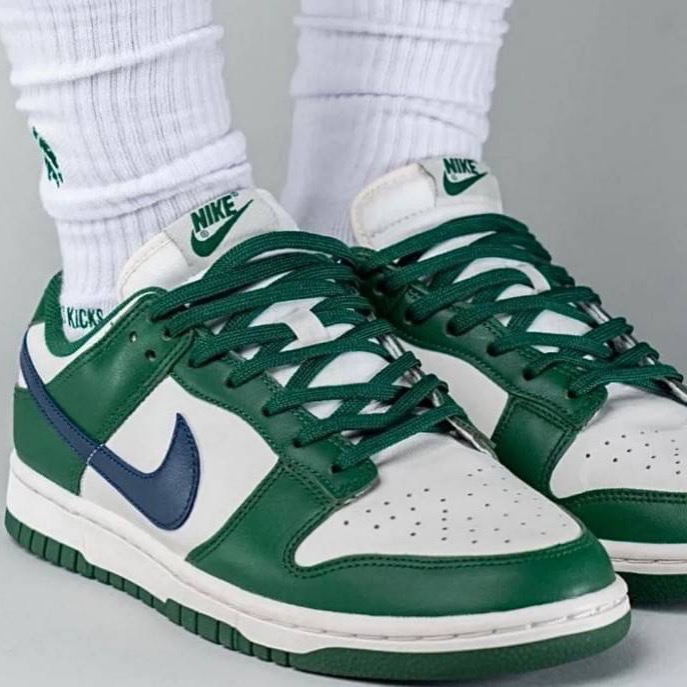 👟Nike Dunk Low 「Green/Midnigit Navy」白綠藍勾 低筒 男女通用款DD1503-300-細節圖7