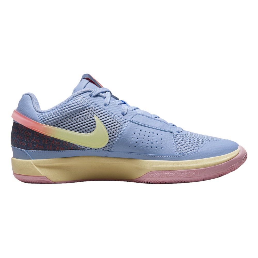 👟NIKE MORANT JA 1 天藍色DR8785-400低筒實戰用籃球鞋 男女通用款鞋-細節圖5