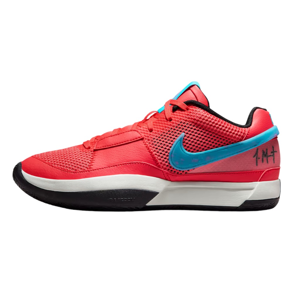 👟NIKE MORANT JA 1 紅色 DR8785-800低筒實戰用籃球鞋 男女通用款鞋-細節圖2