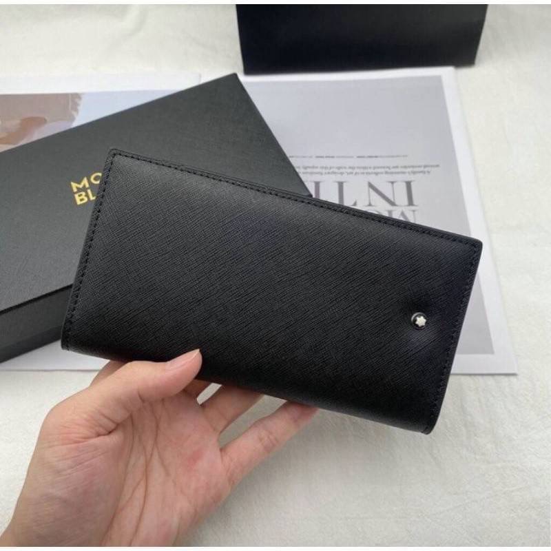 現貨24HR寄出👜Montblanc 萬寶龍 Sartorial匠心系列 牛皮十字紋卡片式長夾-細節圖5