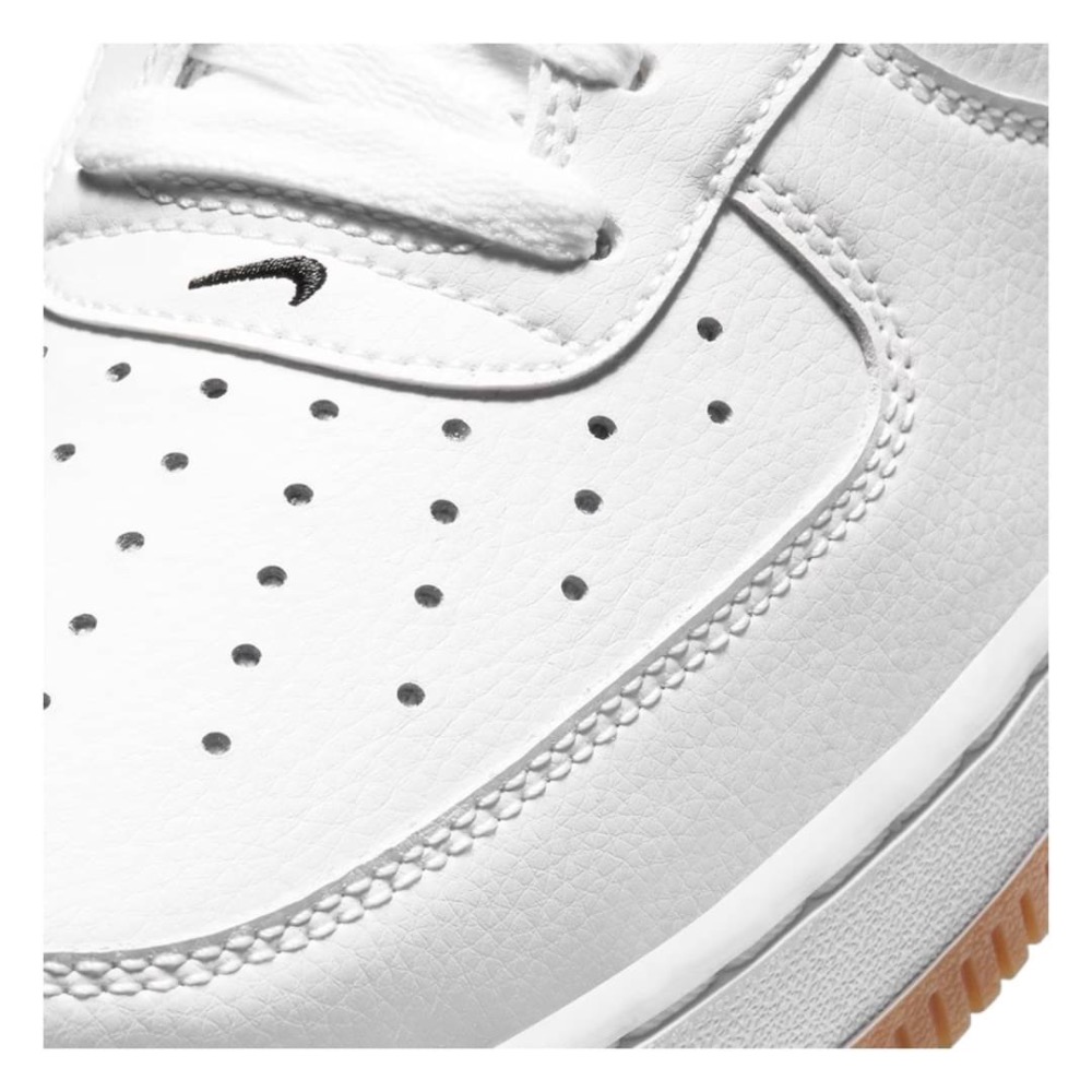 👟NIKE NBA X 聯名NIKE Air Force 1 Low White/Grey/Gum 白灰 男女通用款CT-細節圖3