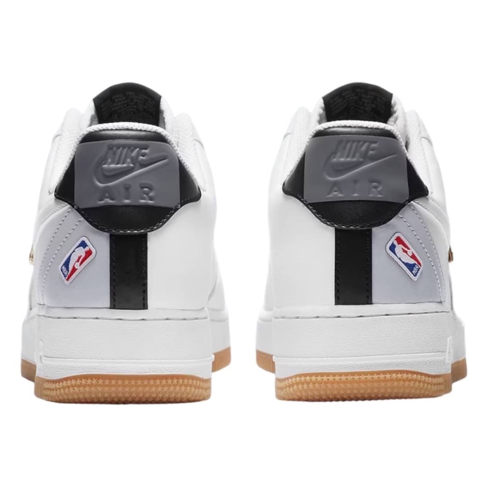 👟NIKE NBA X 聯名NIKE Air Force 1 Low White/Grey/Gum 白灰 男女通用款CT-細節圖4