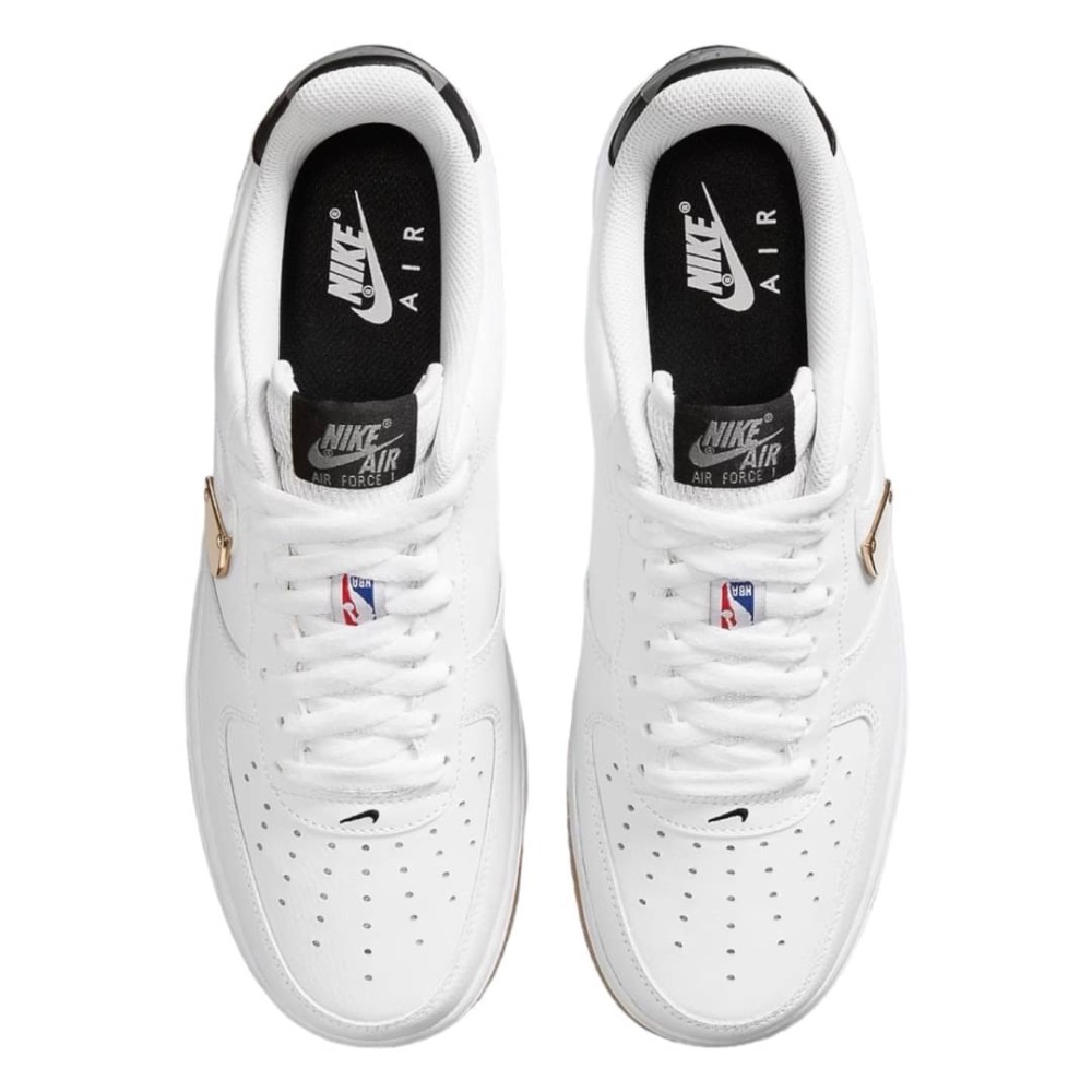 👟NIKE NBA X 聯名NIKE Air Force 1 Low White/Grey/Gum 白灰 男女通用款CT-細節圖8