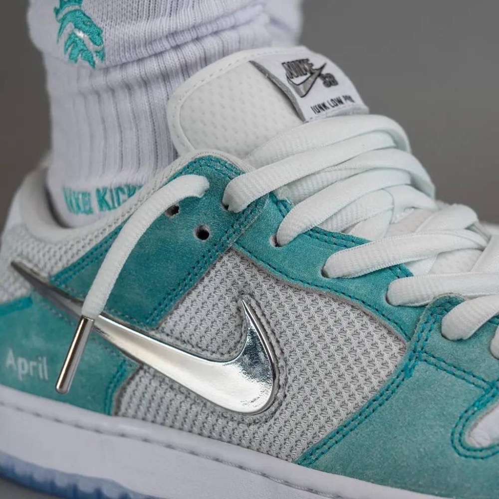 👟April Skateboards x Nike SB Dunk Low “Turbo Green” FZ6106--細節圖10