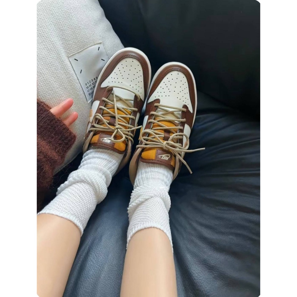 👟NIKE DUNK LOW “ BROWN PLAID ” 咖啡焦糖色 FV3653-191女款鞋-細節圖2