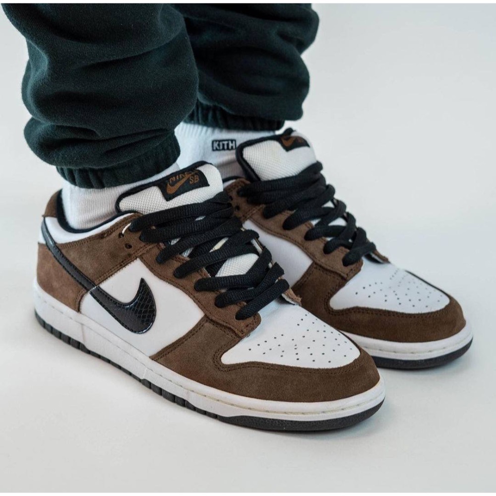 👟Nike SB Dunk Low “White Black Trail End Brown” 摩卡色 男女通用款-細節圖6