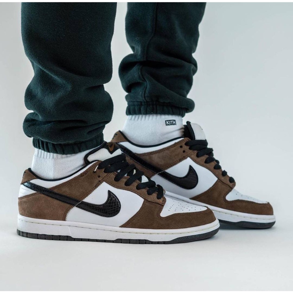 👟Nike SB Dunk Low “White Black Trail End Brown” 摩卡色 男女通用款-細節圖7