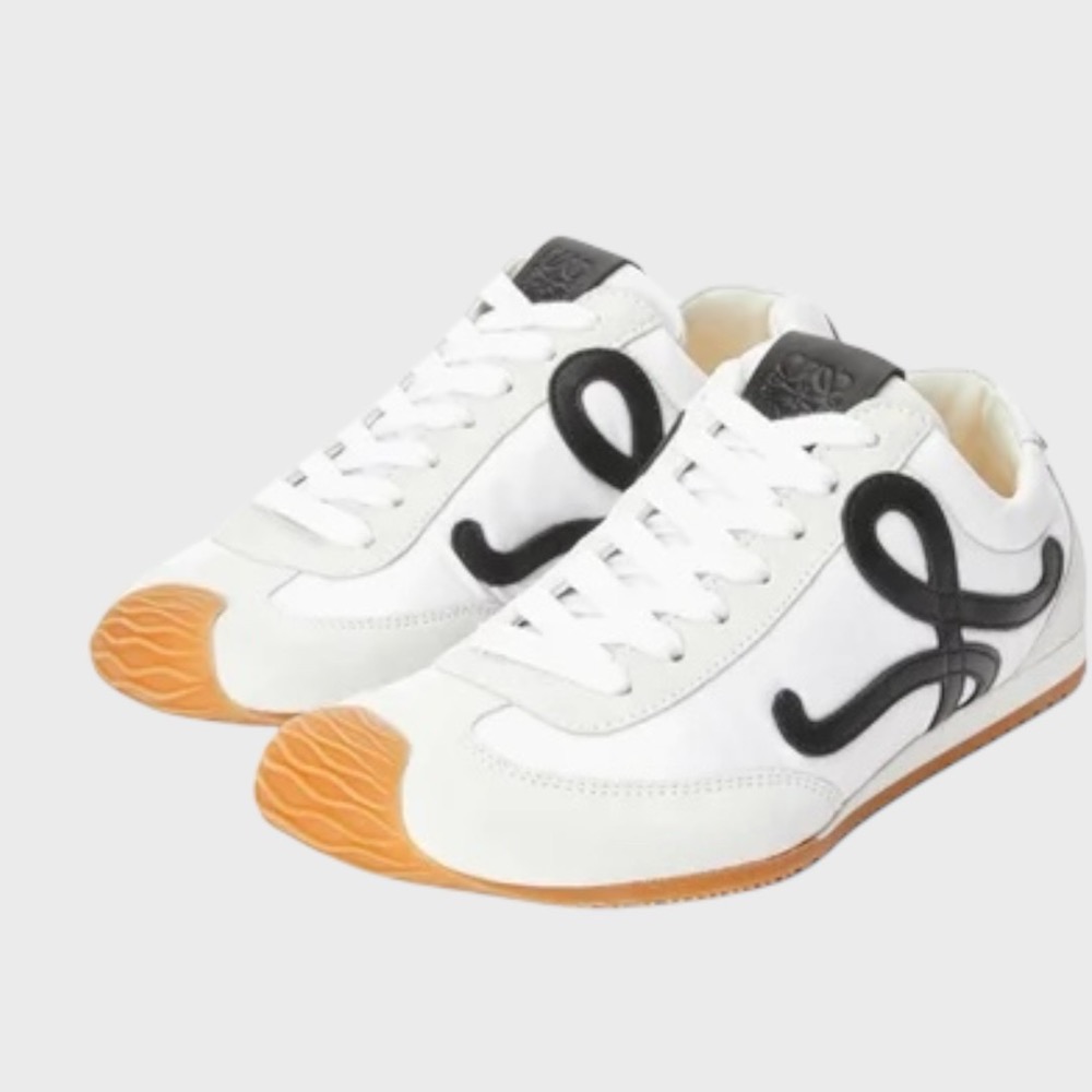 👟Loewe🇪🇸Ballet Runner2.0 芭蕾系列運動跑鞋｜休閒鞋｜尼龍和小牛皮｜低筒｜白底黑L-細節圖4