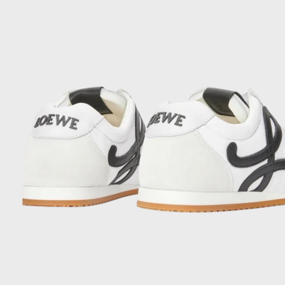 👟Loewe🇪🇸Ballet Runner2.0 芭蕾系列運動跑鞋｜休閒鞋｜尼龍和小牛皮｜低筒｜白底黑L-細節圖6