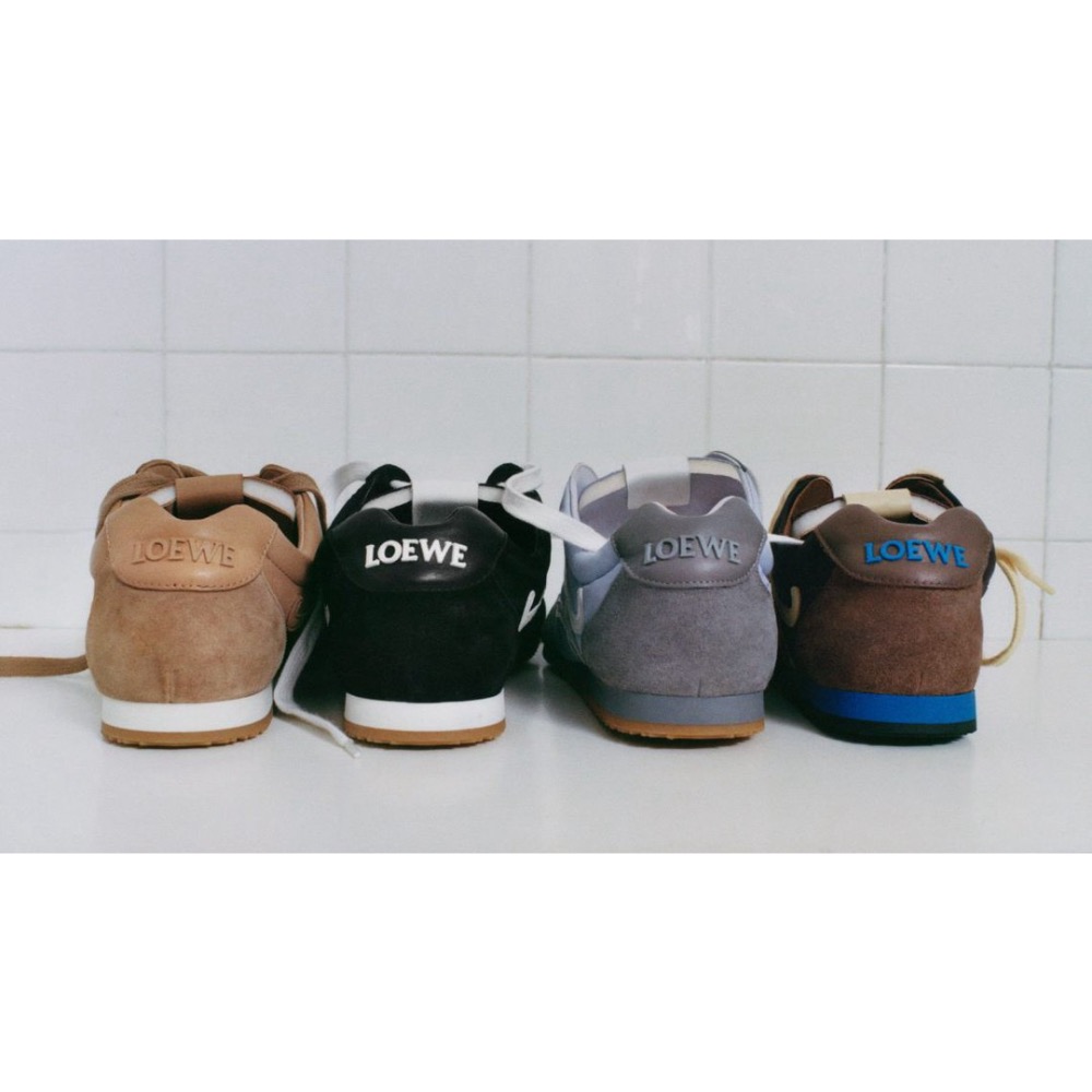 👟Loewe🇪🇸Ballet Runner2.0 芭蕾系列運動跑鞋｜休閒鞋｜尼龍和小牛皮｜低筒｜紫白色-細節圖7