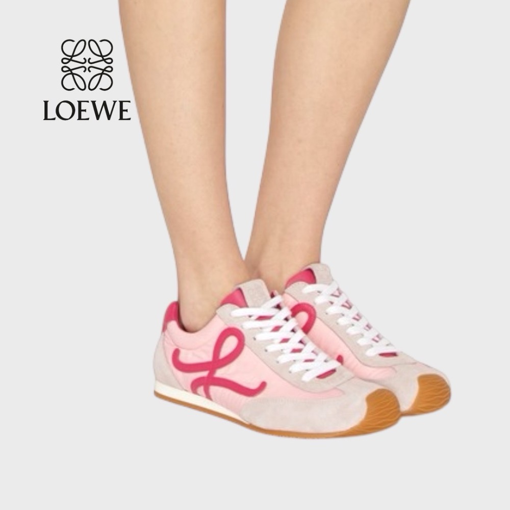 👟Loewe🇪🇸Ballet Runner2.0 芭蕾系列運動跑鞋｜休閒鞋｜平底鞋｜粉紅｜粉L｜桃紅-細節圖3