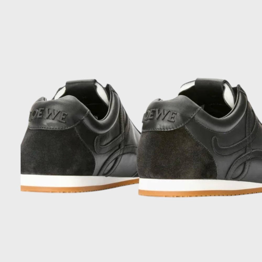 👟Loewe🇪🇸Ballet Runner2.0 芭蕾系列運動跑鞋｜休閒鞋｜黑色｜全黑｜黑L｜黑白｜尼龍和小牛皮-細節圖4