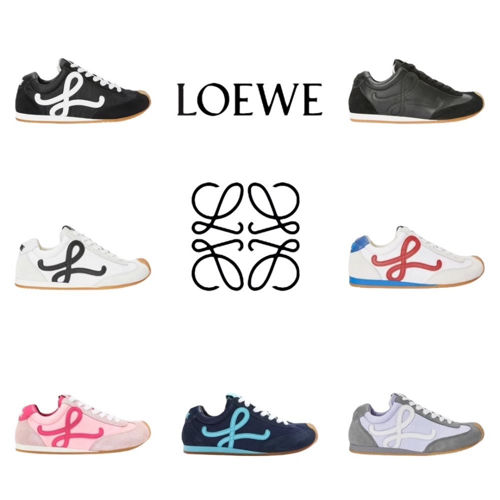 👟Loewe🇪🇸Ballet Runner2.0 芭蕾系列運動跑鞋｜休閒鞋｜黑色｜全黑｜黑L｜黑白｜尼龍和小牛皮-細節圖6