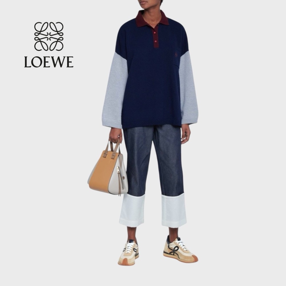 👟Loewe Flow2.0 Runner Suede運動跑鞋｜休閒鞋｜尼龍和麂皮｜金色｜蜂蜜棕-細節圖6