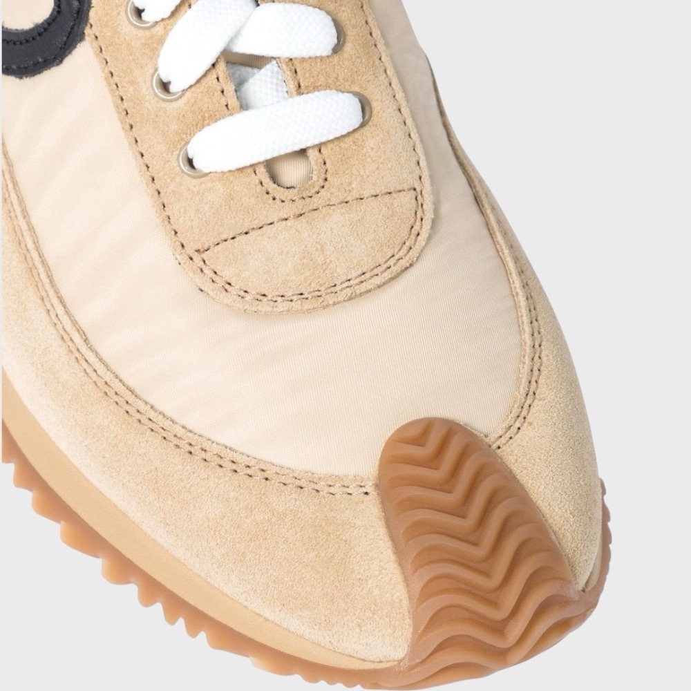 👟Loewe Flow2.0 Runner Suede運動跑鞋｜休閒鞋｜尼龍和麂皮｜金色｜蜂蜜棕-細節圖10