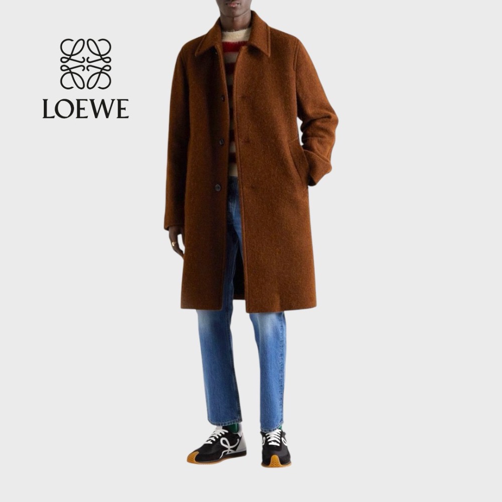 👟Loewe Flow2.0 Runner Suede運動跑鞋｜休閒鞋｜尼龍和麂皮cm｜運動鞋｜黑色｜白色｜黑白｜白L-細節圖7