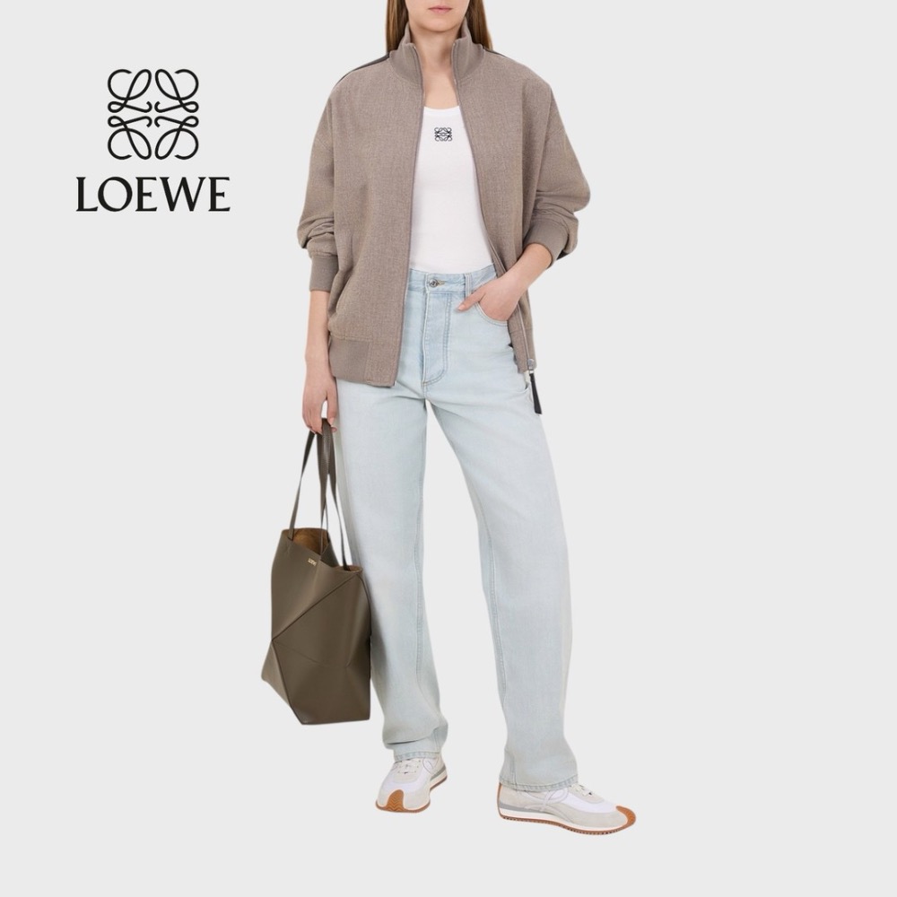 👟Loewe Flow2.0 Runner Suede運動跑鞋｜休閒鞋｜尼龍和麂皮｜運動鞋｜白色｜骨白｜白L-細節圖5