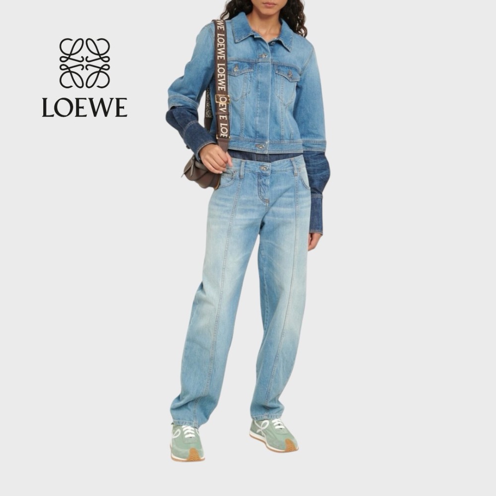 👟Loewe Flow2.0 Runner Suede運動跑鞋｜休閒鞋｜尼龍和麂皮｜松石綠｜綠松色｜青色｜白L｜綠白-細節圖3