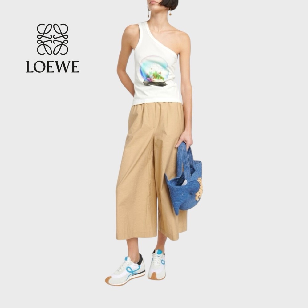 👟Loewe Flow2.0 Runner Suede運動跑鞋｜休閒鞋｜尼龍和麂皮｜白藍黑｜白色｜小白鞋｜藍L-細節圖4