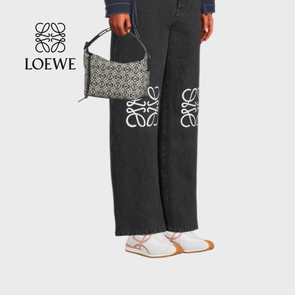 👟Loewe Flow2.0 Runner Suede運動跑鞋｜休閒鞋｜尼龍和麂皮｜｜粉膚白｜白色｜小白鞋｜粉L-細節圖4