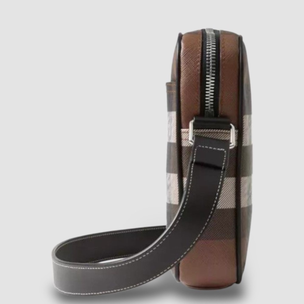 👜Burberry Paddy Phone Bag📱深樺木棕色格紋｜手機包｜輕便小包｜隨行包｜斜肩包｜肩揹包｜格紋棕-細節圖8