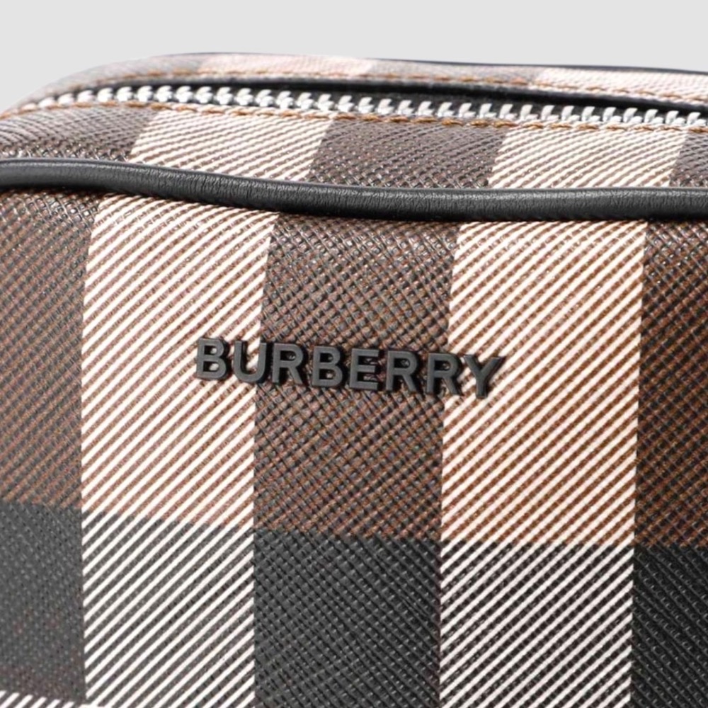 👜Burberry Paddy Phone Bag📱深樺木棕色格紋｜手機包｜輕便小包｜隨行包｜斜肩包｜肩揹包｜格紋棕-細節圖10