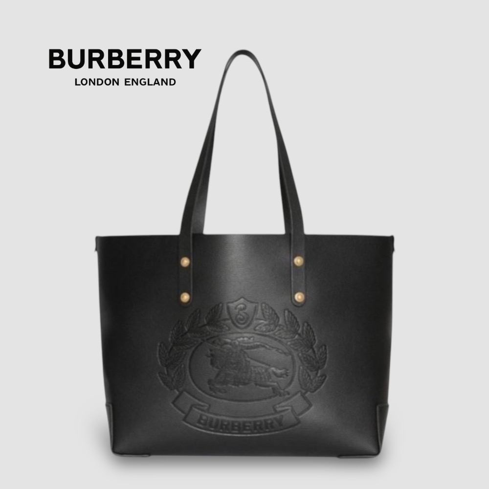 👜Burberry 經典LOGO字樣尼龍托特包｜手提包｜肩背包｜黑色｜防潑水｜男女通用款-規格圖11