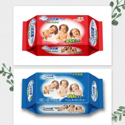 (超便宜的)拭拭樂 嬰兒柔濕巾(紅85抽)(藍90抽)超商最多10包