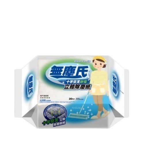 無塵氏 十字交叉靜電立體 除塵紙 （20入）靜電除塵紙（超取限12包，材積限制）【臉舒生活家】-細節圖4