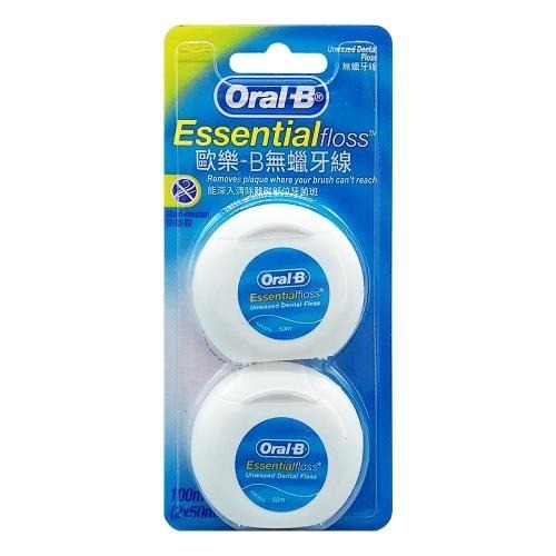 Oral-B 歐樂B 薄荷微蠟牙線2入(50M) 牙線 歐樂B牙線 牙線-細節圖3