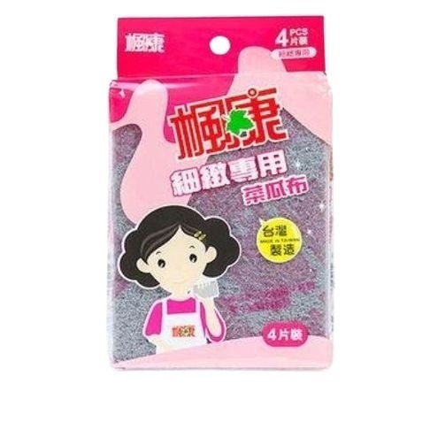 楓康 弧型 海綿 菜瓜布（4入裝）多用途強效菜瓜布 三效海棉菜瓜布 細緻專用菜瓜布 弧形菜瓜布-細節圖4