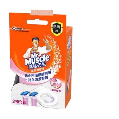 (  贈送專用把手 )威猛先生  潔廁清香凍  （2補充管，不含把手）（38g*2入） 清香凍 威猛清香凍-規格圖7
