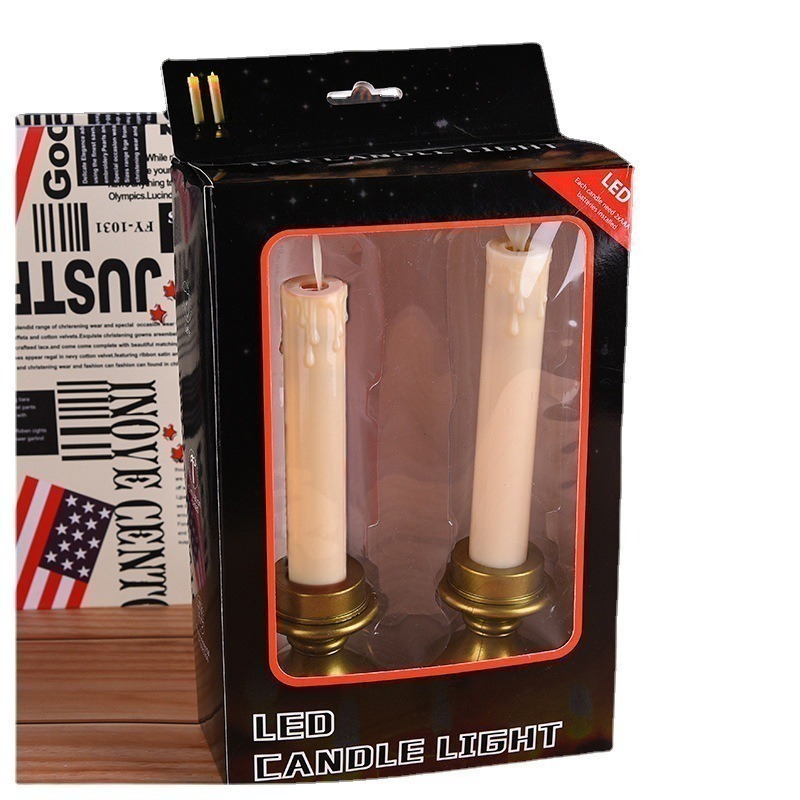 現貨 電子蠟燭 電子燭台 仿真 遙控 蠟燭燈 無煙 LED蠟燭 搖擺 燭芯 蠟燭 神桌 燒香 拜佛 教堂 寺廟 節慶-規格圖7