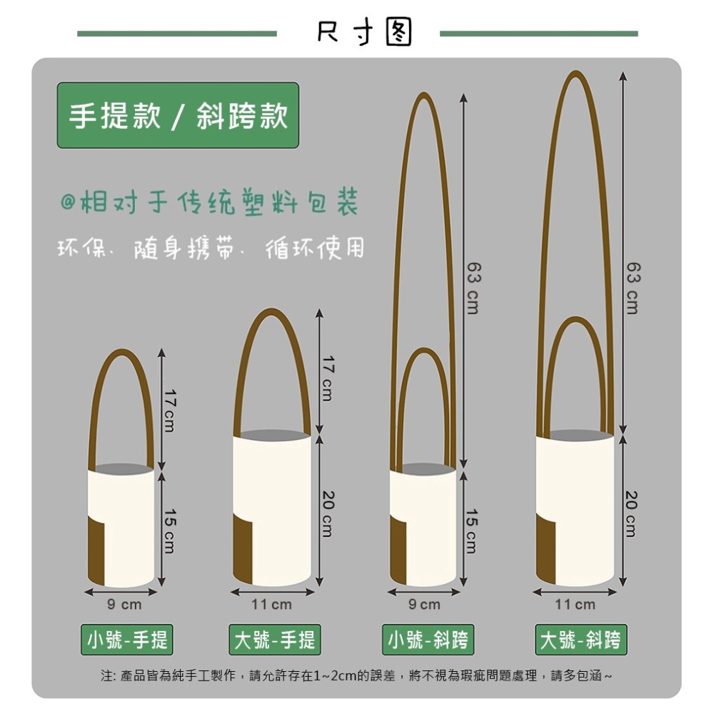 帆布 文藝復古 冰霸杯 飲料袋 手提杯袋 水杯套 可放吸管 加厚 環保純棉 手搖杯袋 飲料杯套 水壺提袋-細節圖2