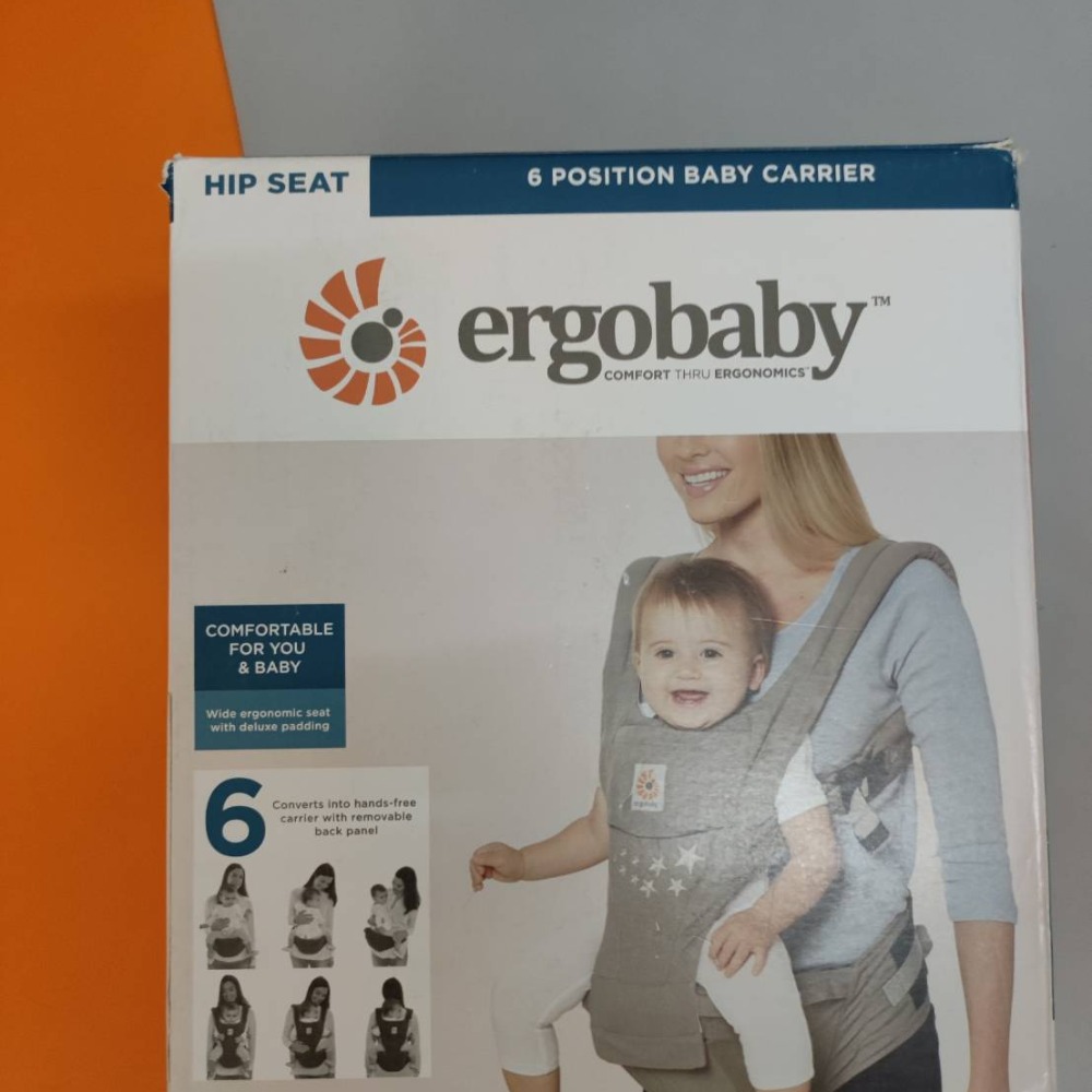 Ergobaby 灰 2合1嬰兒腰凳背巾-細節圖4