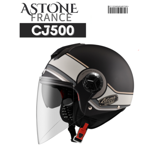 ASTONE CJ500 LL12 新款 彩繪輕量 內墨鏡 內襯可拆洗 3/4 半罩安全帽