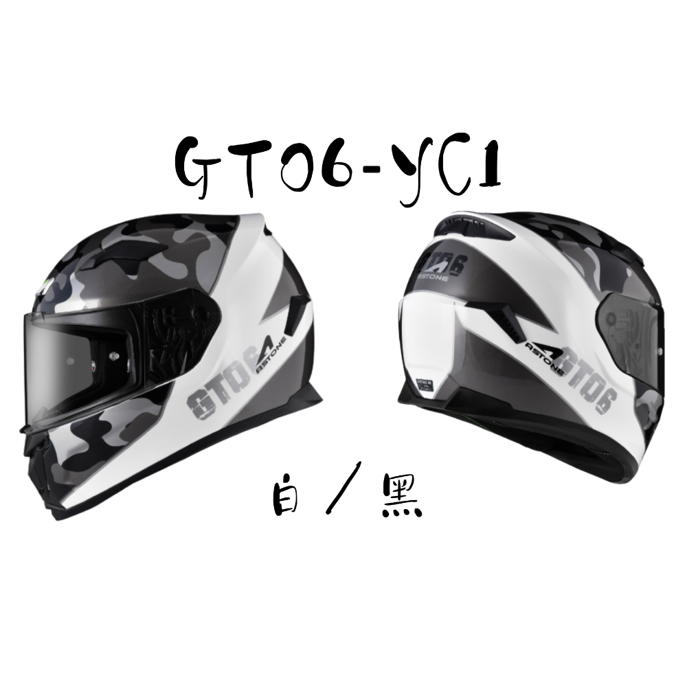 ASTONE GTO6 YC1 彩繪  ECE22.06認證 CNS加強型  全罩安全帽-細節圖3