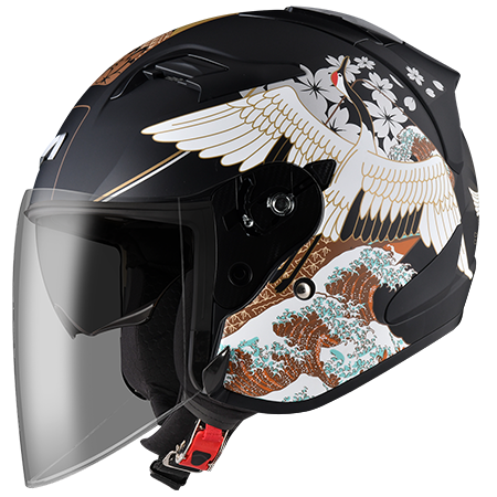 ASTONE DJS BM19 加長型風鏡 內藏墨鏡 全新彩繪上市 3/4 安全帽-規格圖7