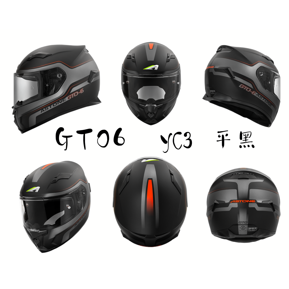 ASTONE GTO6 YC3 彩繪  ECE22.06認證 CNS加強型  全罩安全帽-細節圖5