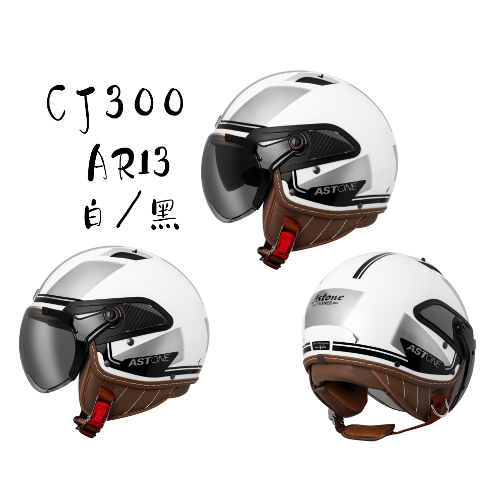 ASTONE CJ300 AR13 飛行員造型W鏡片 內藏式太陽眼鏡 法式復古造型-細節圖2