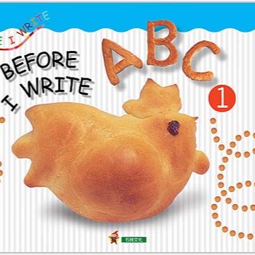 4歲 英文字母 筆順 寫法 學寫ABC Before I write ABC 1 一筆一劃打基礎 學前練習本