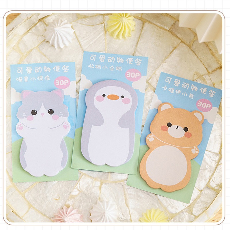 (當日出貨)動物便利貼 動物站立便利貼  動物造型便利貼 N次貼 留言紙 辦公室文具 便條紙 便利貼(A143)-細節圖4