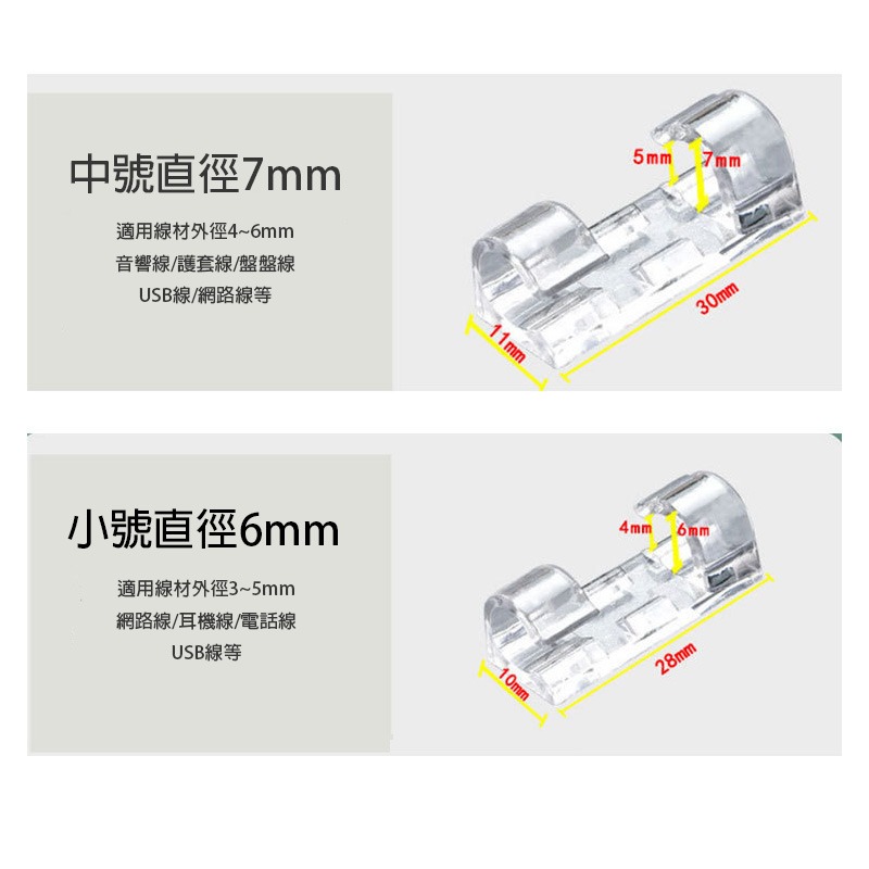 (當日出貨)電線收納 理線器 集線器 整線器 固線器 電線固定 集線器線夾 充電線固定夾 黏貼固定夾(A122)-細節圖4