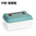 (當日出貨)手提收納盒 整理箱 收納整理箱 收納箱 簡約印風 收納箱 置物箱 手提收納箱 玩具收納盒(A140)-規格圖10