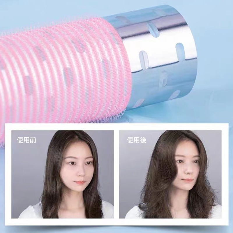 (當日出貨)三層鋁片髮捲 髮捲加熱 導熱鋁片 瀏海髮捲 空氣瀏海 髮捲夾 髮捲魔鬼氈 髮捲加長 髮捲(A151)-細節圖8