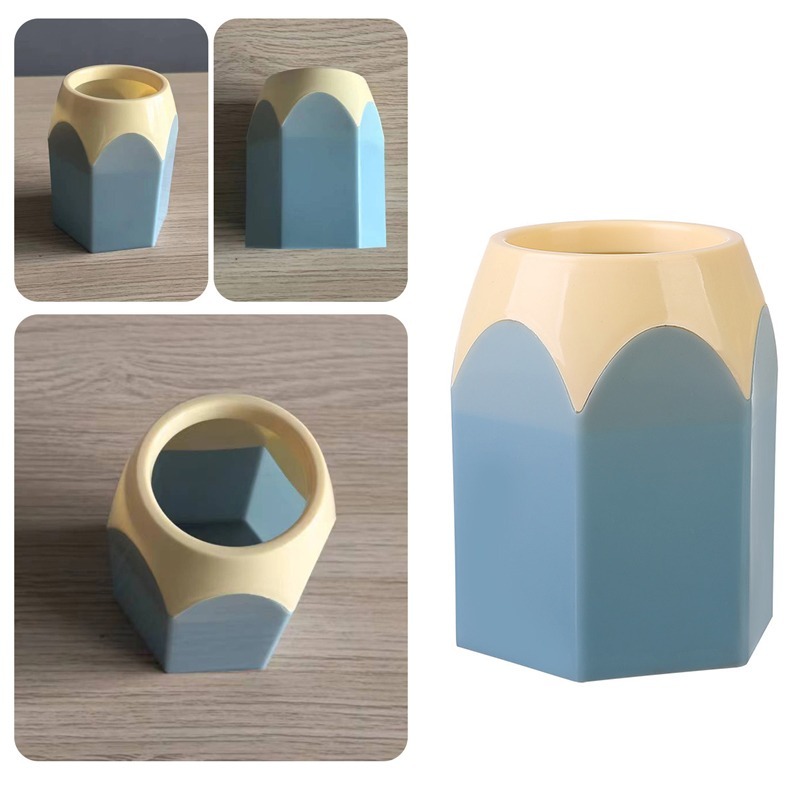 (當日出貨)創意鉛筆 造型筆筒 辦公室 桌面 筆筒盒 大容量 文具收納盒 文具收納 辦公用品 桌面整潔(A164)-細節圖6